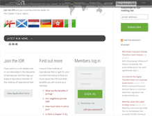 Tablet Screenshot of ior-institute.org